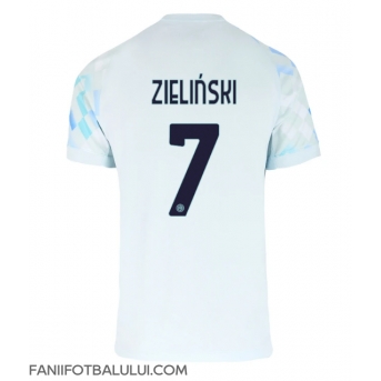 Inter Milan Piotr Zielinski #7 Tricou Fotbal Replică 2025-26 Barbati Deplasare